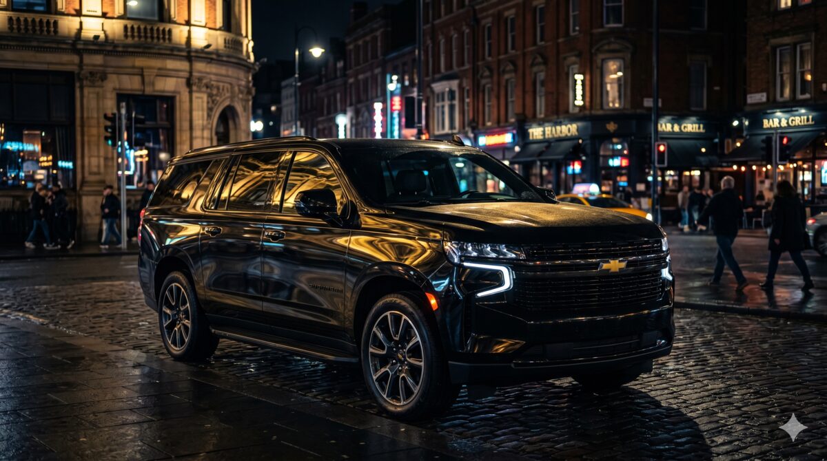 Chevrolet Suburban black luxury SUV