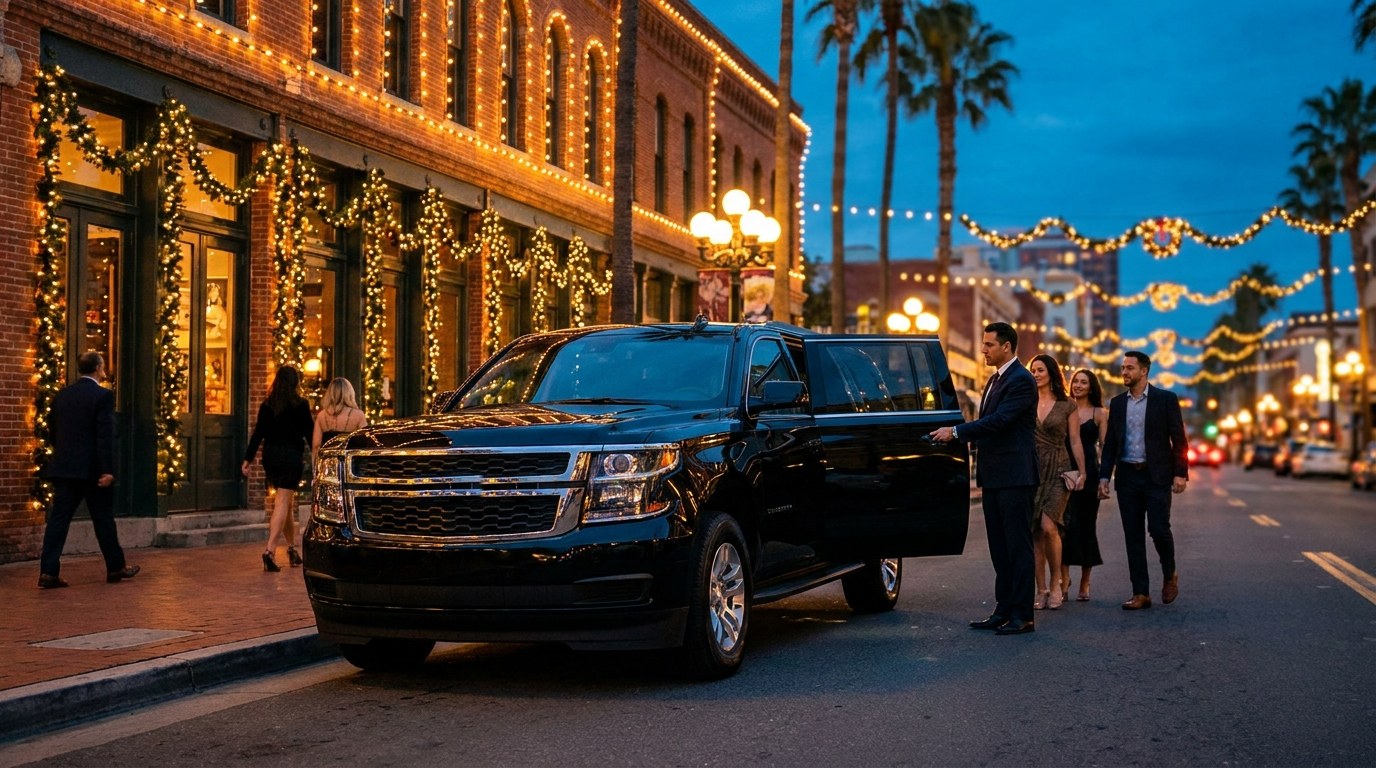 San Diego Holiday Party Transportation: Party Bus, SUVs, or Rideshare? The Real Math